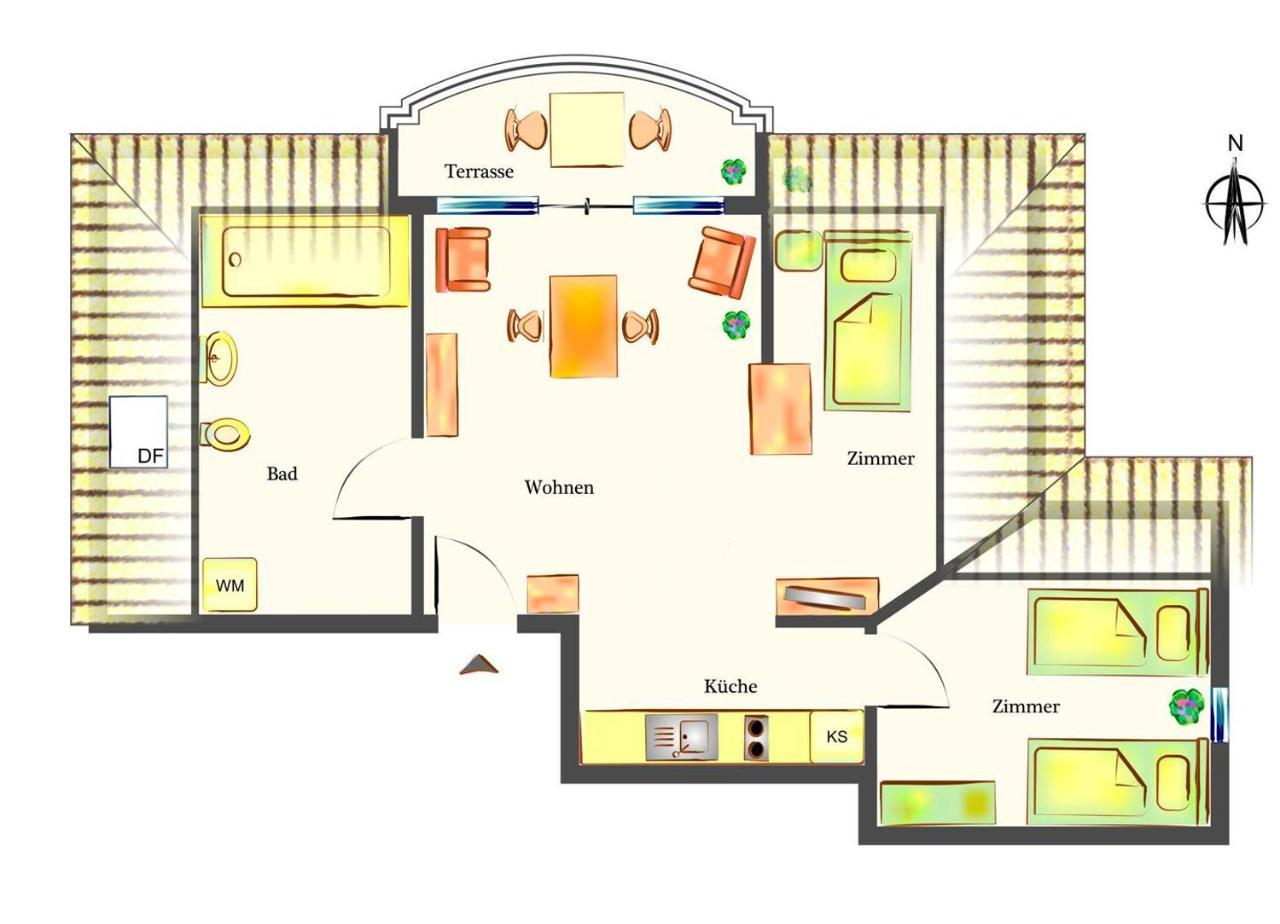 Wohnung Sanke Seeblick Heringsdorf  Exteriör bild